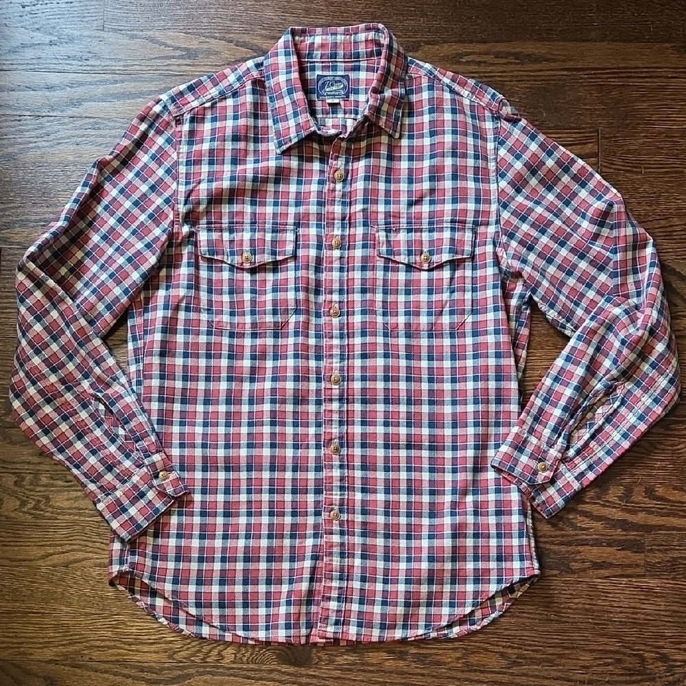 J. Crew Red and Blue Plaid Casual Shirt